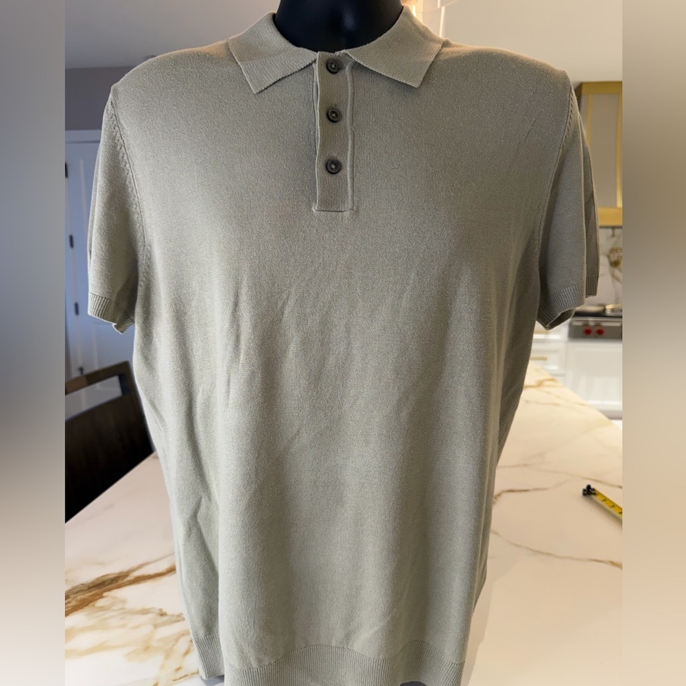 Zara Men's Sage Polo Shirt